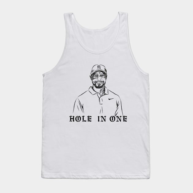 Tiger Woods Hole in One Tank Top by Wind Dance